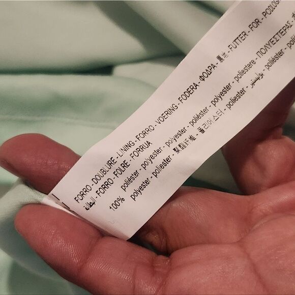 NWT Zara Ruched Mini Skirt Green Mint Size Medium - Picture 10 of 13